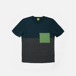 Poplin & Co. Square knit t-shirt green