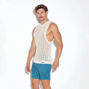 Code 22 knit muscle tank 7002 off-white