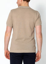 RNT23 jersey knit polo shirt stone