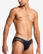 Teamm8 Manuel Sheer bikini brief mesh noir black