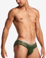 Teamm8 Manuel Sheer bikini brief mesh verde green