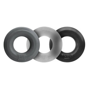 HUJ c-ring 3-pack tar/clear/grey