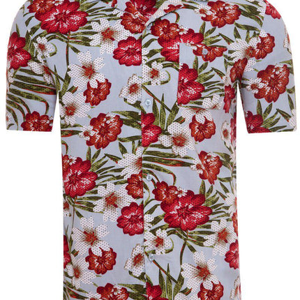 SoulStar Melbourne Slim-Fit Shirt - Sky Floral