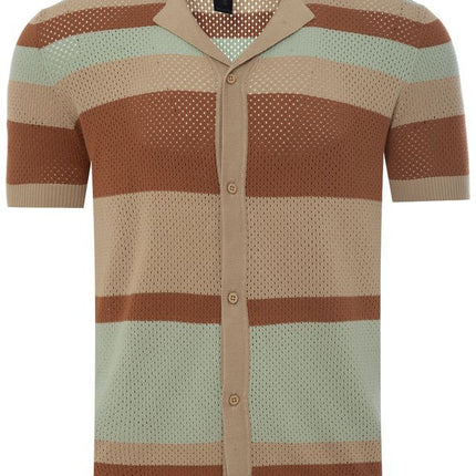 SoulStar Hashi Knit Shirt - Beige