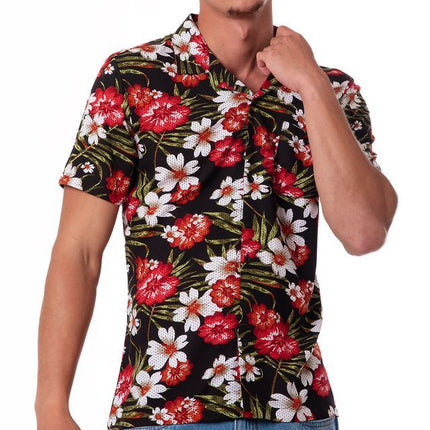 SoulStar Melbourne Slim-Fit Shirt - Sky Floral