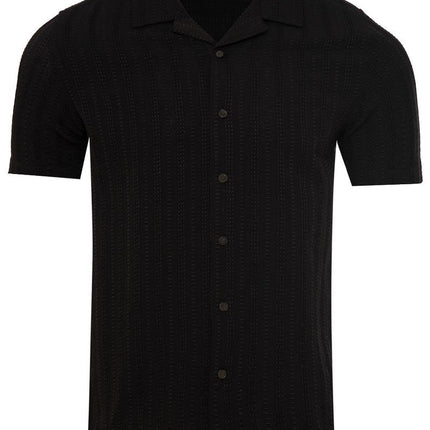 SoulStar Emei Textured Shirt - Black