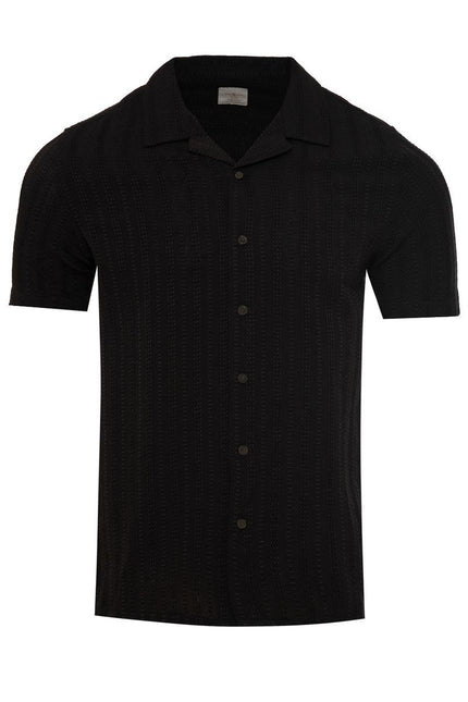 SoulStar Emei Textured Shirt - Black