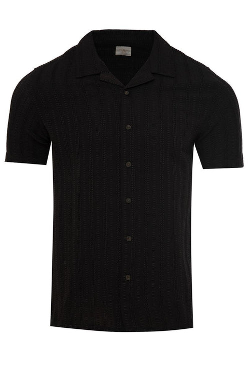 SoulStar Emei Textured Shirt - Black