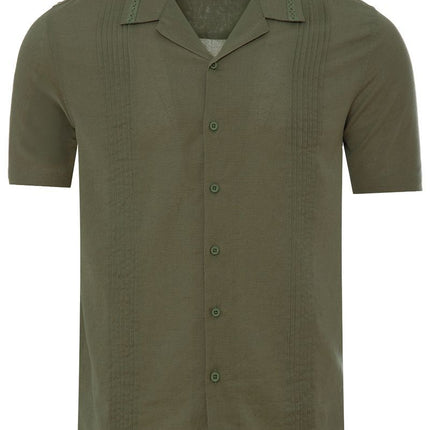 SoulStar Genoa Cotton/Linen Shirt - Green