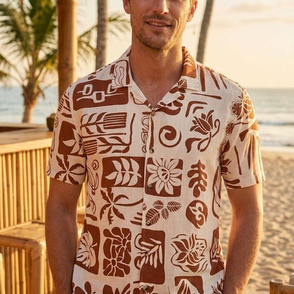 SoulStar Zushi Slim-Fit Shirt - Tropical Rust