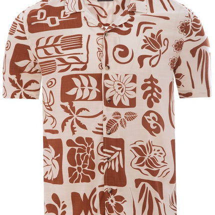 SoulStar Zushi Slim-Fit Shirt - Tropical Rust