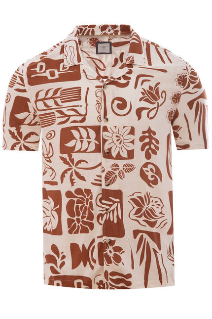SoulStar Zushi Slim-Fit Shirt - Tropical Rust