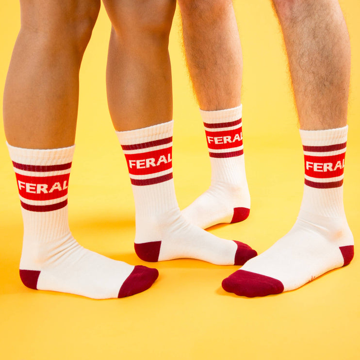 Gumball Poodle Feral Gym Crew Socks