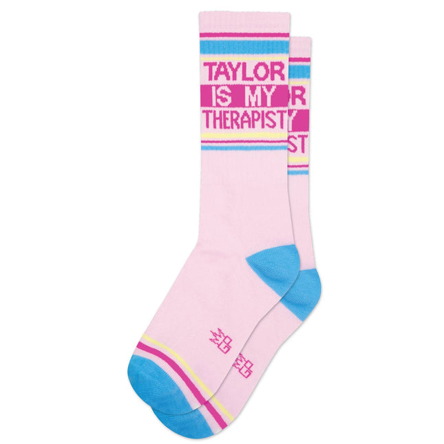 Gumball Poodle Taylor Is My Therapist Gym Crew Socks