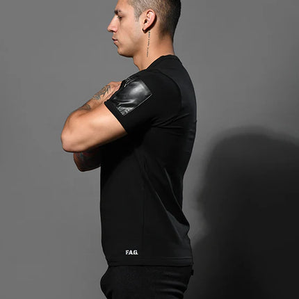 Andrew Christian 10418 Zipper Pocket t-shirt black