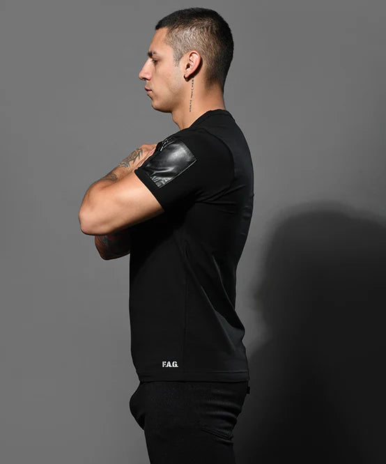 Andrew Christian 10418 Zipper Pocket t-shirt black