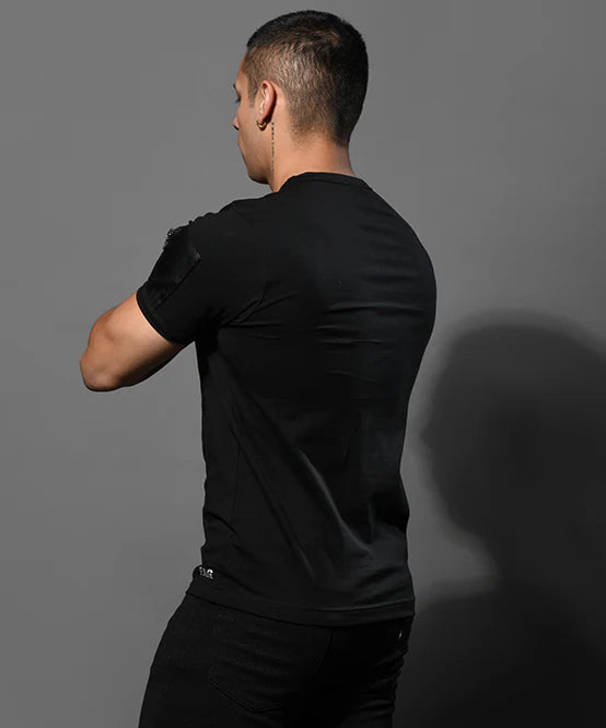 Andrew Christian 10418 Zipper Pocket t-shirt black