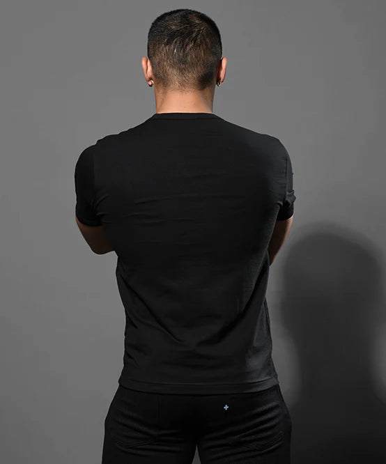 Andrew Christian 10418 Zipper Pocket t-shirt black
