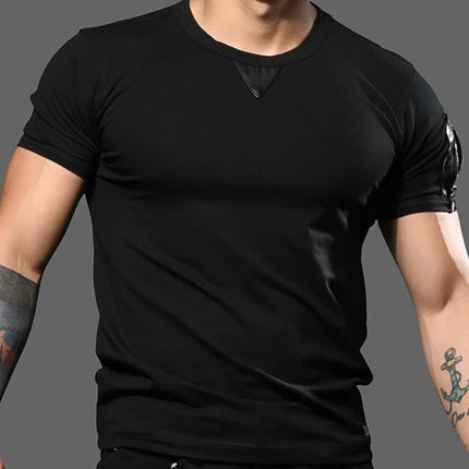 Andrew Christian 10418 Zipper Pocket t-shirt black