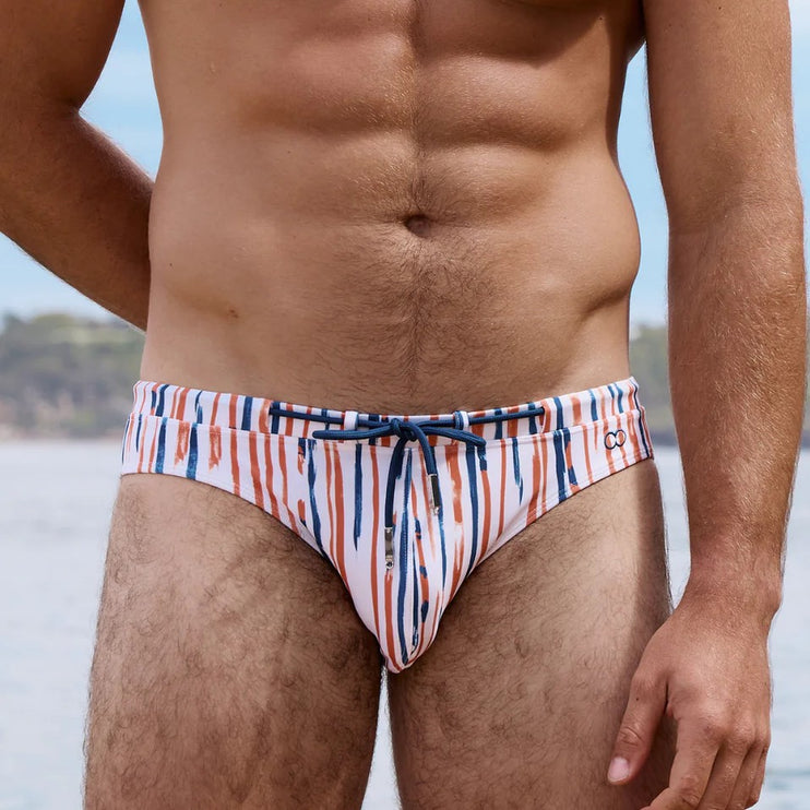 2eros V30 Oceanus Swim Brief - Red Stripe