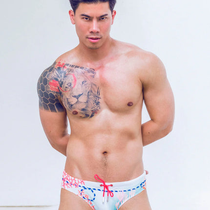 2eros V10 Coralscape Swim Brief - Blue