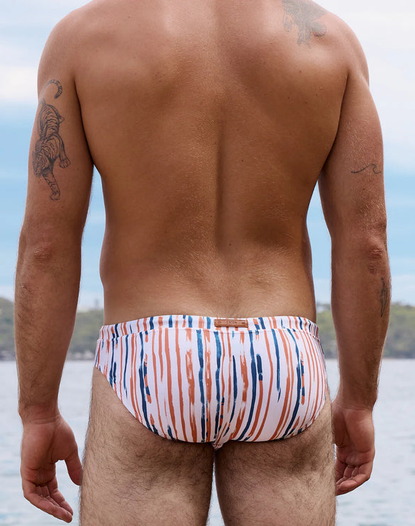 2eros V30 Oceanus Swim Brief - Red Stripe
