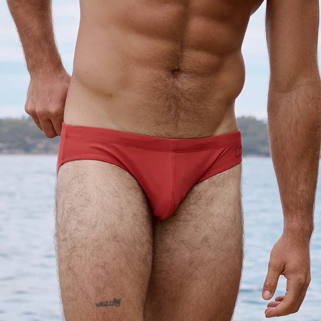 2eros V10 Core Swim Brief - Rust Orange