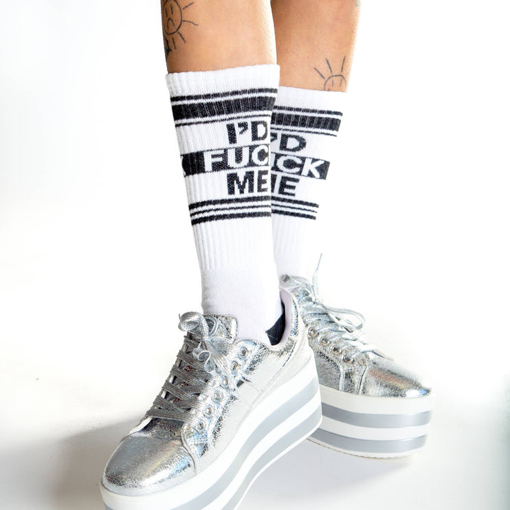 Gumball Poodle I'd Fuck Me Gym Crew Socks