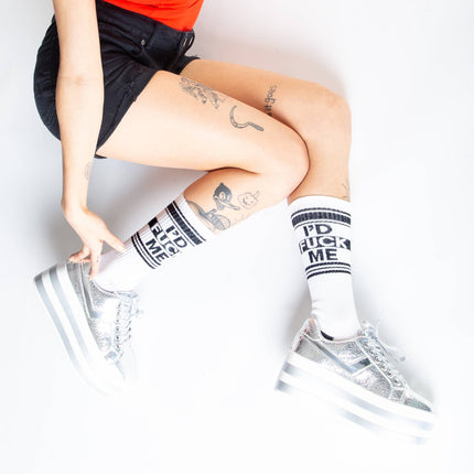 Gumball Poodle I'd Fuck Me Gym Crew Socks