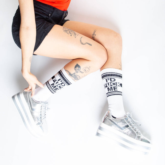 Gumball Poodle I'd Fuck Me Gym Crew Socks