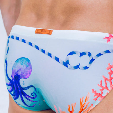 2eros V10 Coralscape Swim Brief - Blue