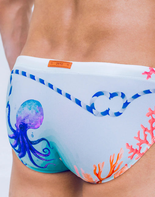 2eros V10 Coralscape Swim Brief - Blue