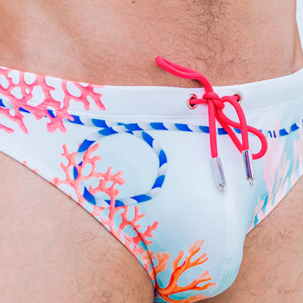 2eros V10 Coralscape Swim Brief - Blue