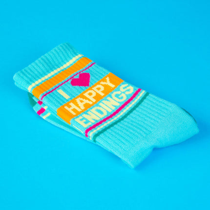 Gumball Poodle I Love Happy Endings Gym Crew Socks