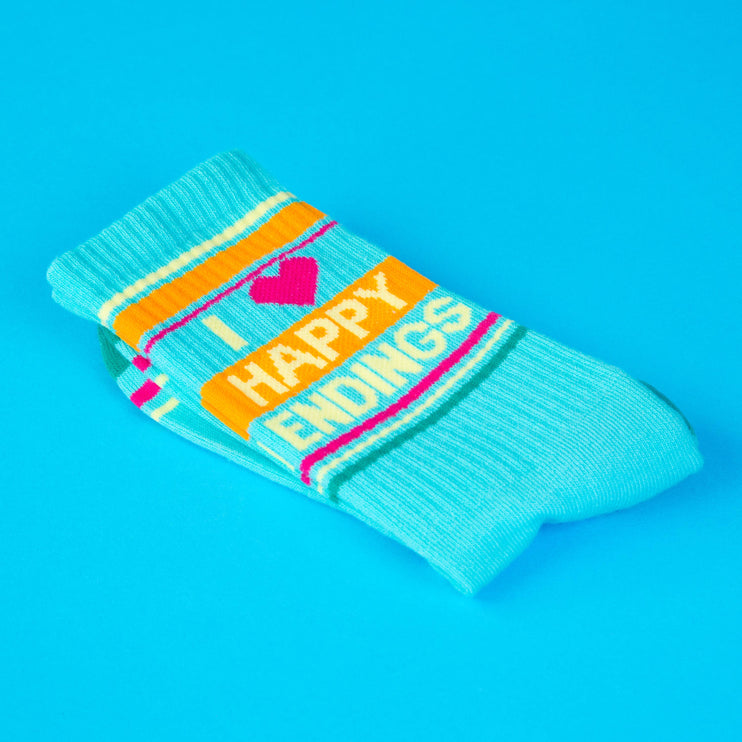 Gumball Poodle I Love Happy Endings Gym Crew Socks