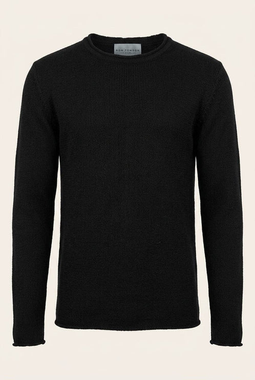 Ron Tomson Pullover Sweater - Black