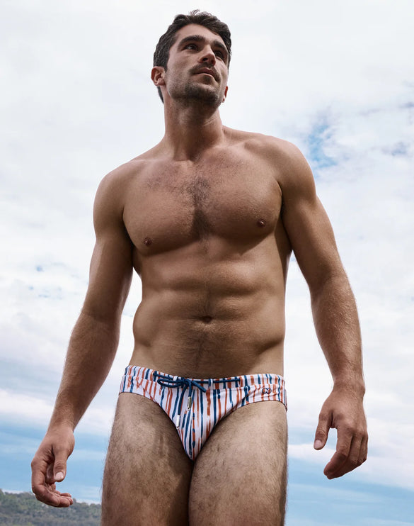 2eros V30 Oceanus Swim Brief - Red Stripe