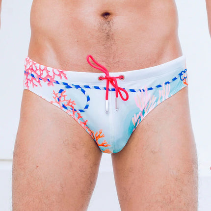 2eros V10 Coralscape Swim Brief - Blue