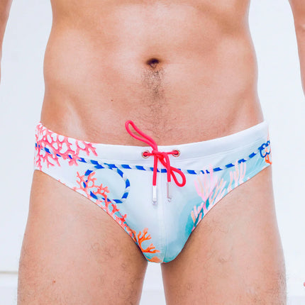 2eros V10 Coralscape Swim Brief - Blue