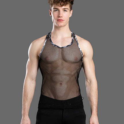 Andrew Christian 20014 Summer mesh tank black