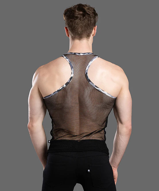 Andrew Christian 20014 Summer mesh tank black