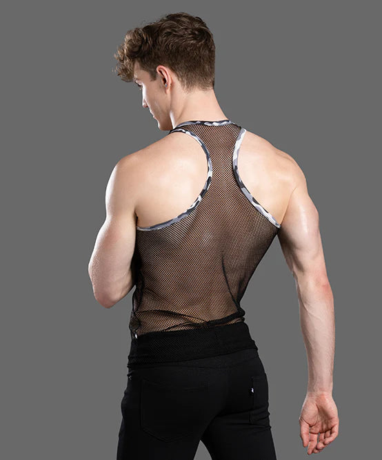 Andrew Christian 20014 Summer mesh tank black