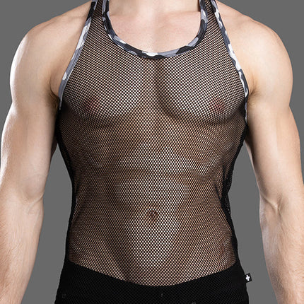 Andrew Christian 20014 Summer mesh tank black