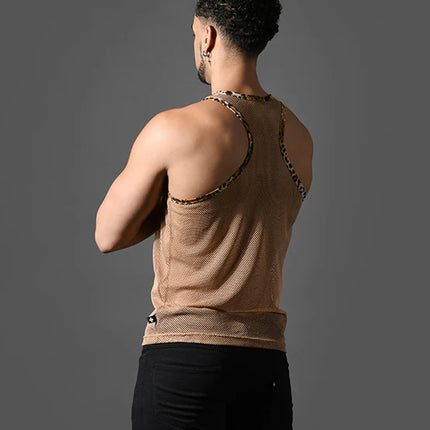 Andrew Christian 20014 Summer mesh tank khaki