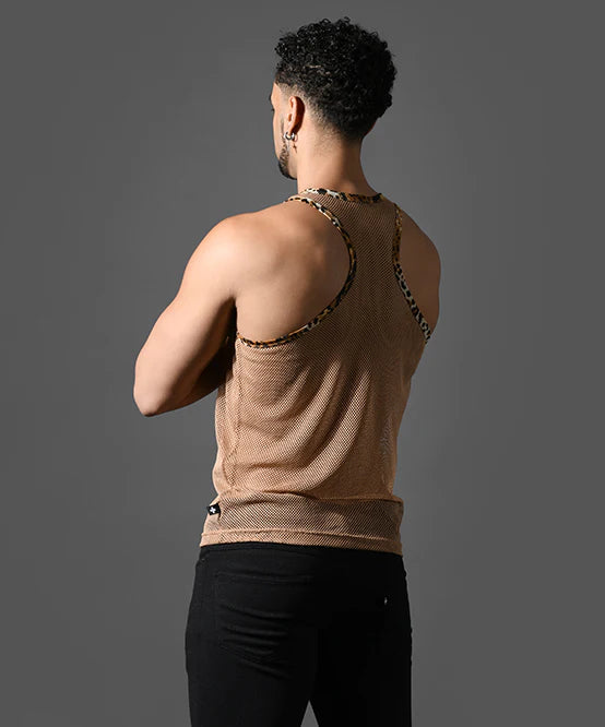 Andrew Christian 20014 Summer mesh tank khaki