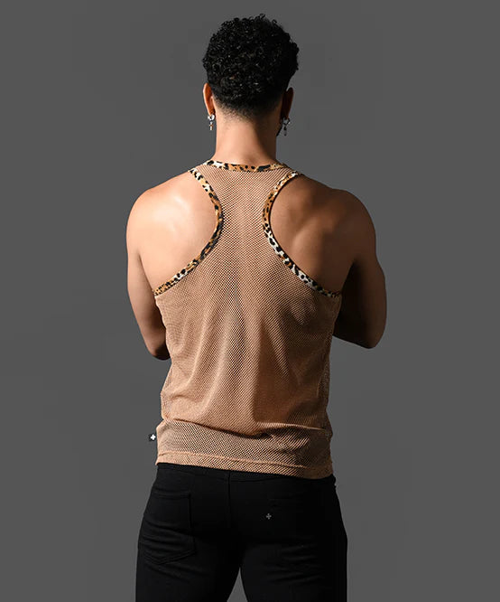 Andrew Christian 20014 Summer mesh tank khaki