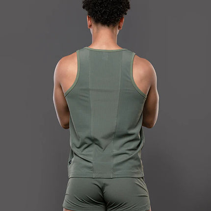 Andrew Christian 20050 Breeze mesh gym tank olive