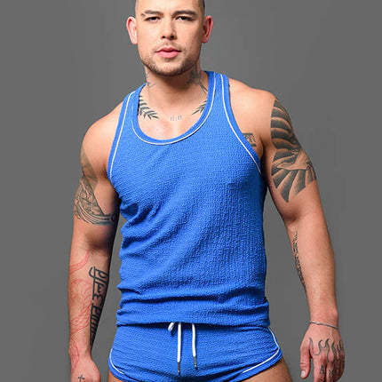 Andrew Christian 20062 Poolside tank blue