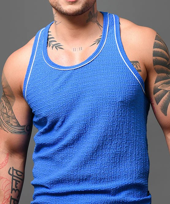 Andrew Christian 20062 Poolside tank blue