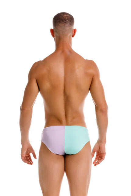 JOR Mix swim bikini brief green/lilac size XL